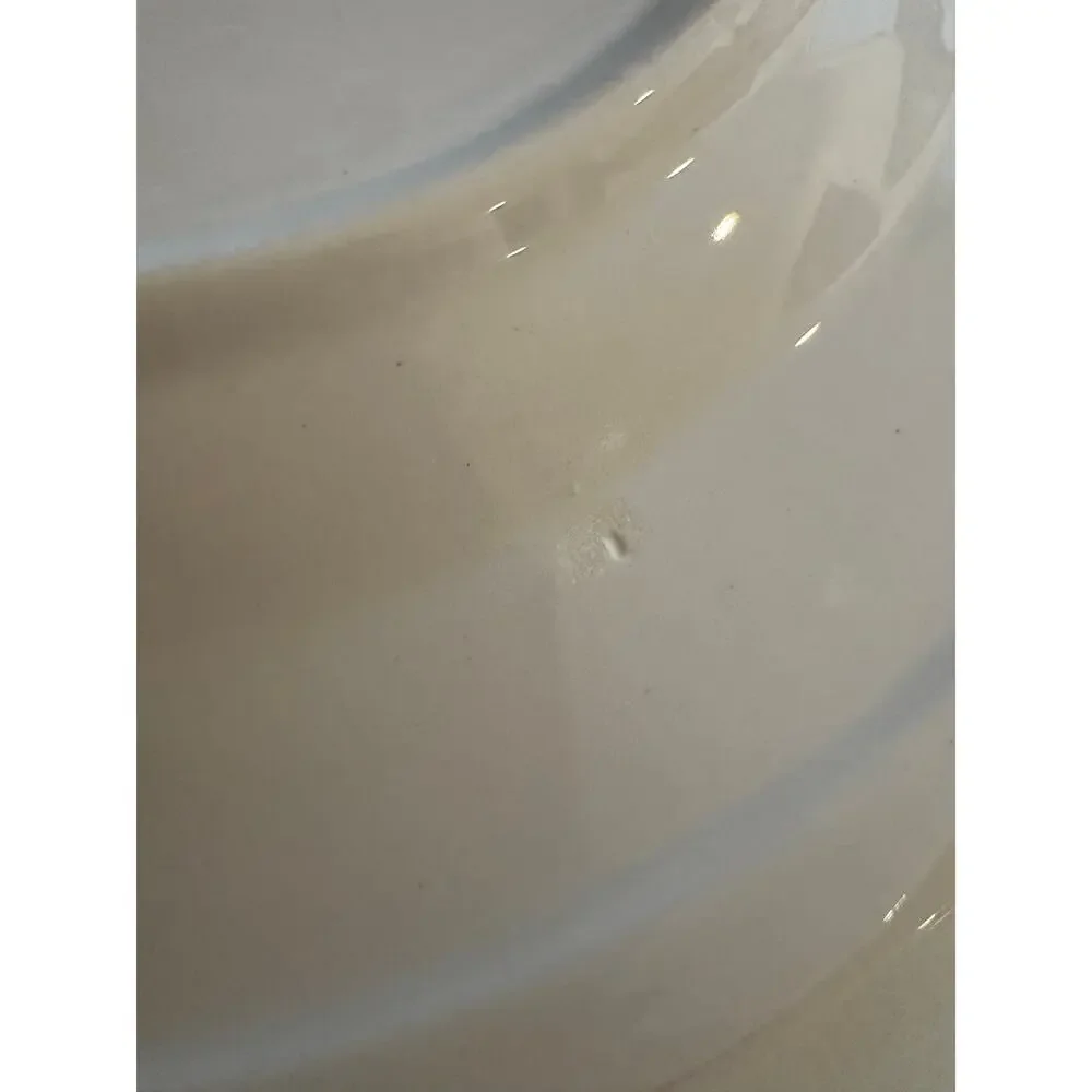 Set of 3 Vintage Buffalo China USA Gold Rim Salad (?) Plates